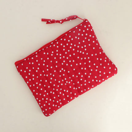 Trousse - AMOUR, 3 coeurs, motifs - 20 x 14 cm