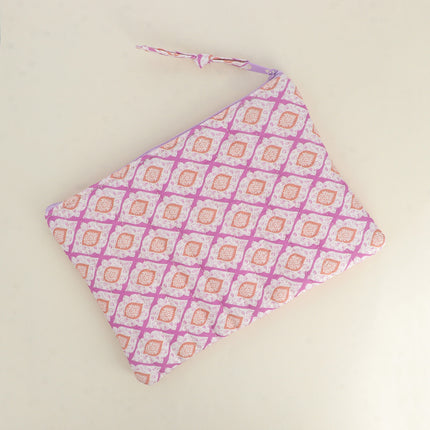 Trousse - AMOUR, 3 coeurs, motifs - 20 x 14 cm