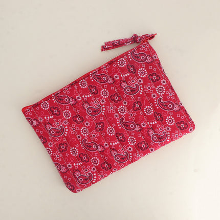 Trousse - AMOUR, 3 coeurs, motifs - 20 x 14 cm
