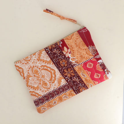 Trousse - AMOUR, 3 coeurs, motifs - 20 x 14 cm