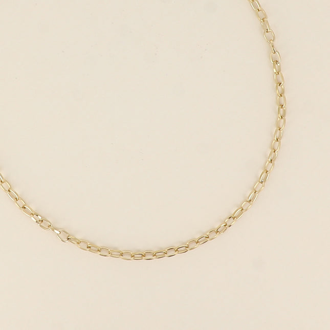 Collier - maille ovale 40+7CM