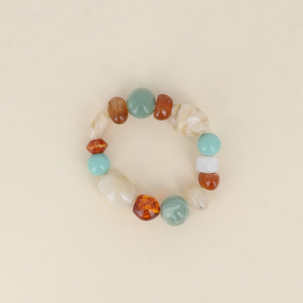 Bracelet élastique Néréline - perles de résine