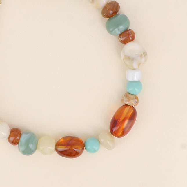 Néréline Necklace - on cord, resin beads
