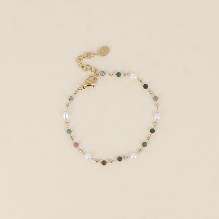 Bracelet Florinia - pierres naturelles, perles d'eau douce