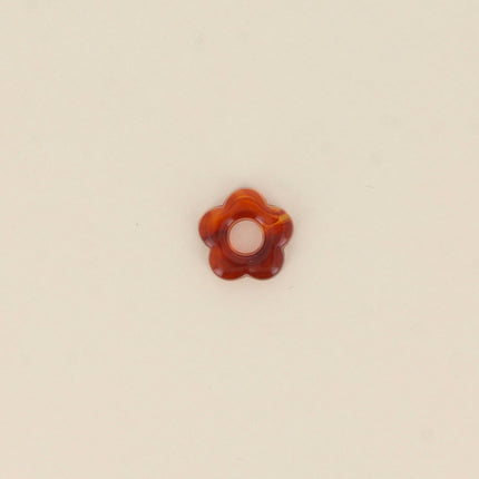 Perle de fleur en résine 20mm, 10 pièces