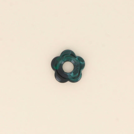 Perle de fleur en résine 27mm, 10 pièces, avec trou de perçage