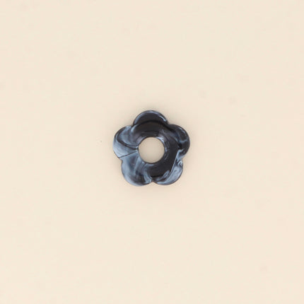 Perle de fleur en résine 27mm, 10 pièces, avec trou de perçage