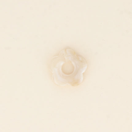Perle de fleur en résine 27mm, 10 pièces, avec trou de perçage