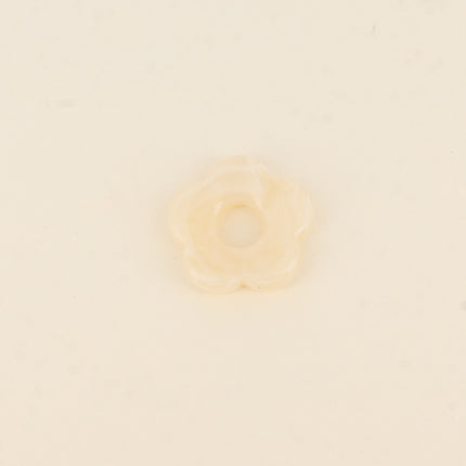 Perle de fleur en résine 27mm, 10 pièces, avec trou de perçage