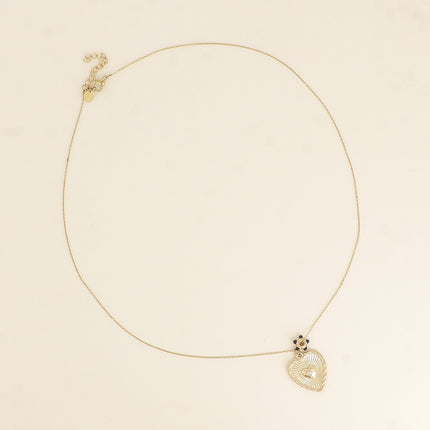 Collier - anneau de pierres naturelles et pendentif