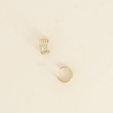 Earcuffs - points martelés et lignes ajourées
