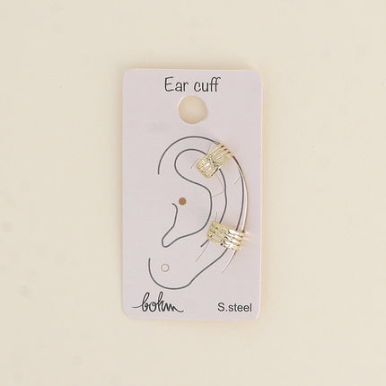 Earcuffs - points martelés et lignes ajourées
