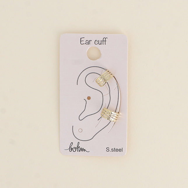 Earcuffs - points martelés et lignes ajourées