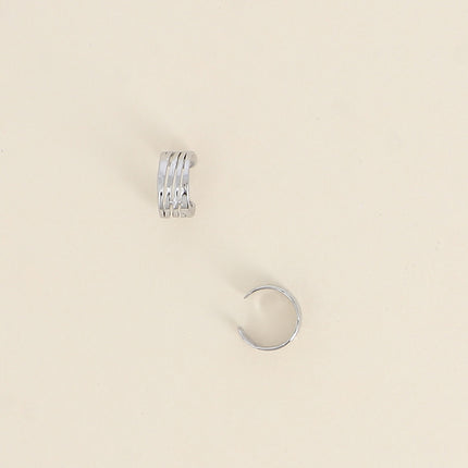 Earcuffs - points martelés et lignes ajourées