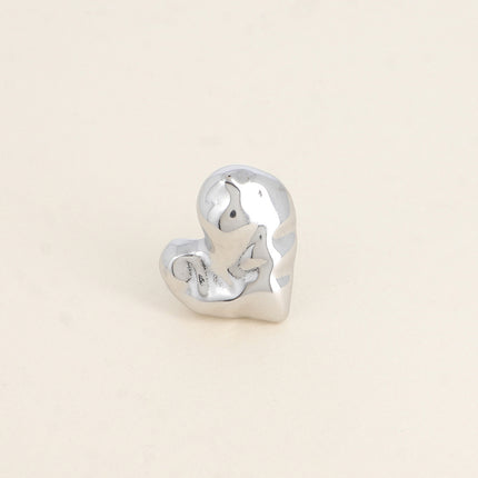 Bague Lyséane - coeur martelé