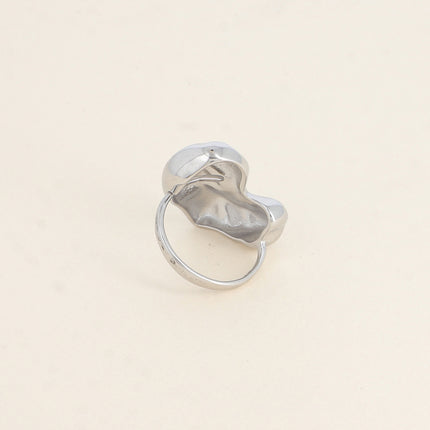 Bague Lyséane - coeur martelé