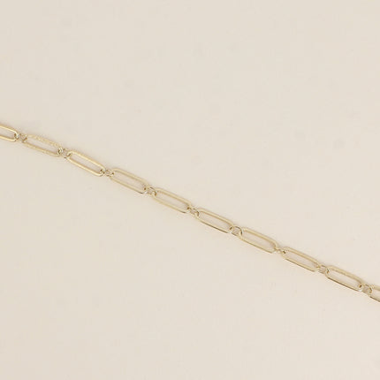 Bracelet - maille aux anneaux ovales effet mat brossé
