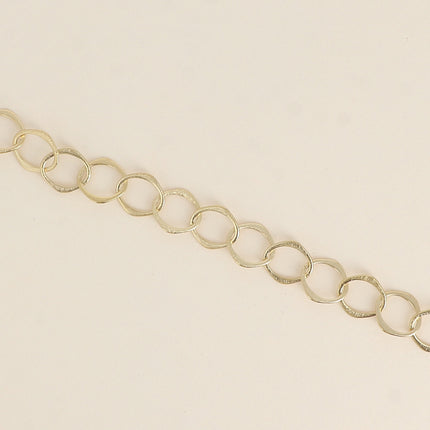 Bracelet - mesh with large oval rings, brushed matte finish