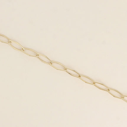 Bracelet - maille aux grands anneaux hexagonaux effet mat brossé