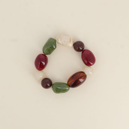 Bracelet élastique Dorlane - perles en résine