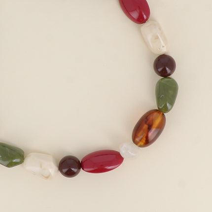 Collier Dorlane - sur cordon, perles en résine