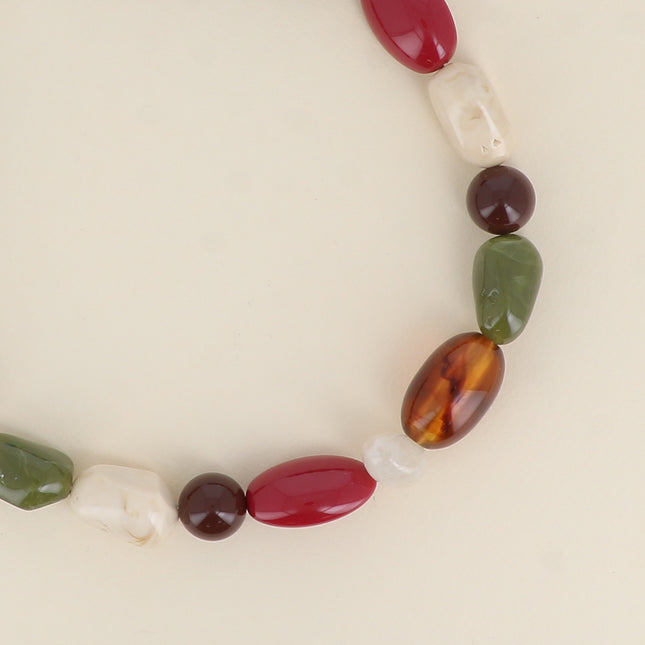Dorlane Necklace - on cord, resin beads