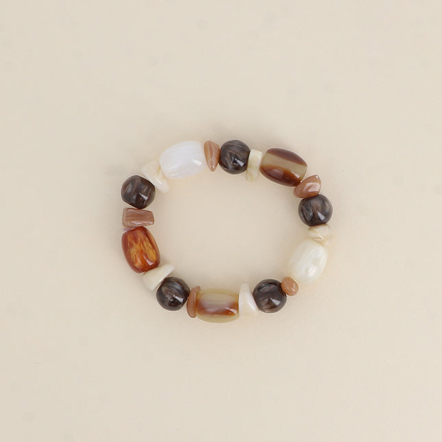 Bracelet élastique Orévia - perles en résine