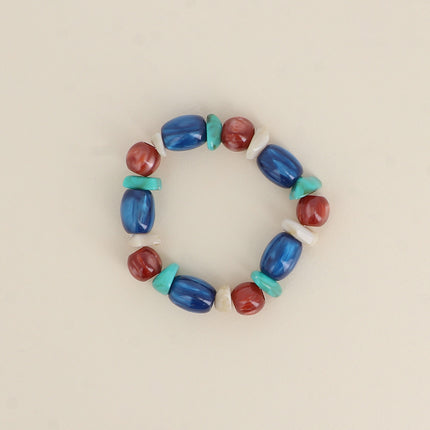 Bracelet élastique Orévia - perles en résine