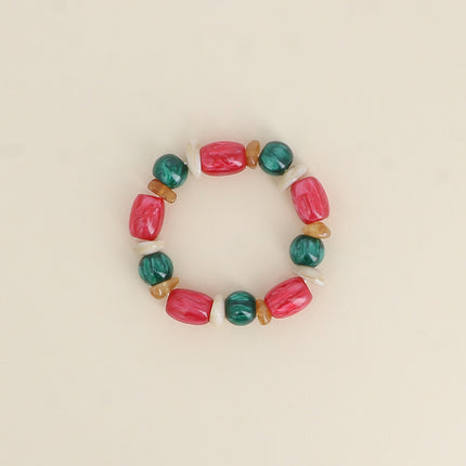 Bracelet élastique Orévia - perles en résine