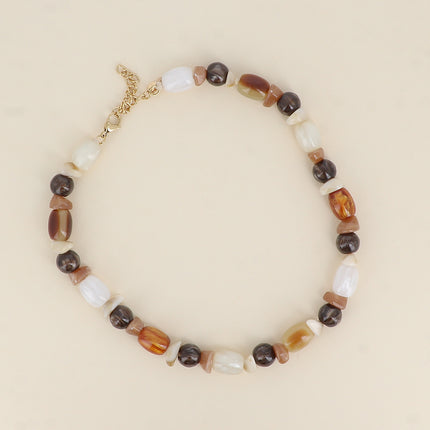 Collier Orévia - sur cordon, perles en résine
