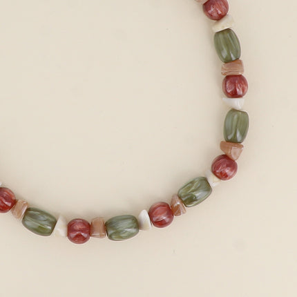 Collier Orévia - sur cordon, perles en résine