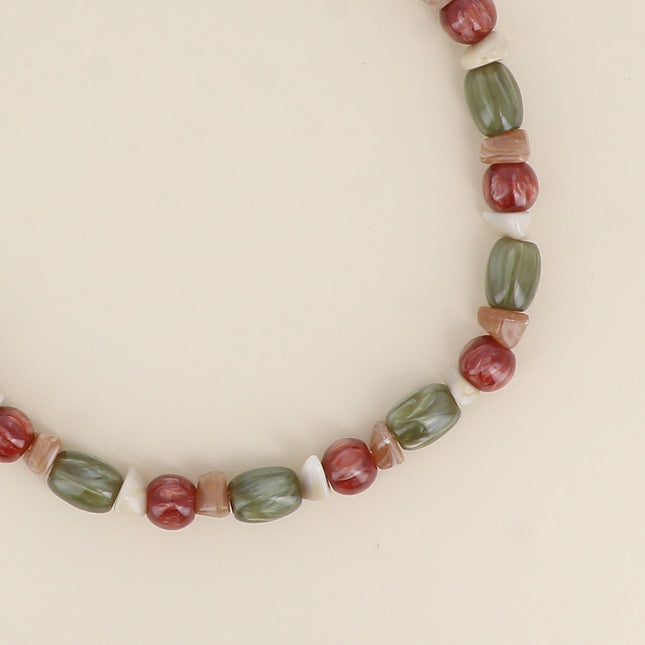 Orévia Necklace - on a cord, resin beads