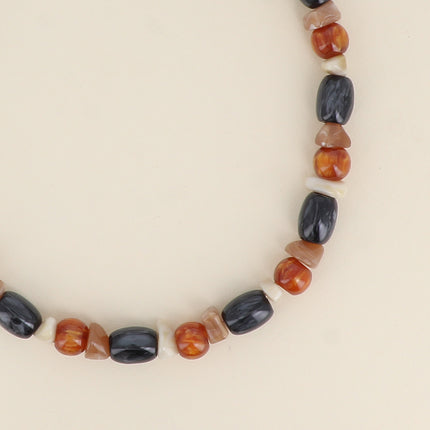 Collier Orévia - sur cordon, perles en résine