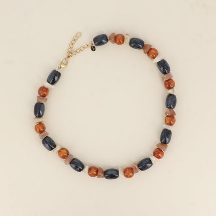 Collier Orévia - sur cordon, perles en résine