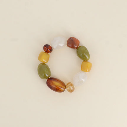 Bracelet élastique Azélia - perles en résine