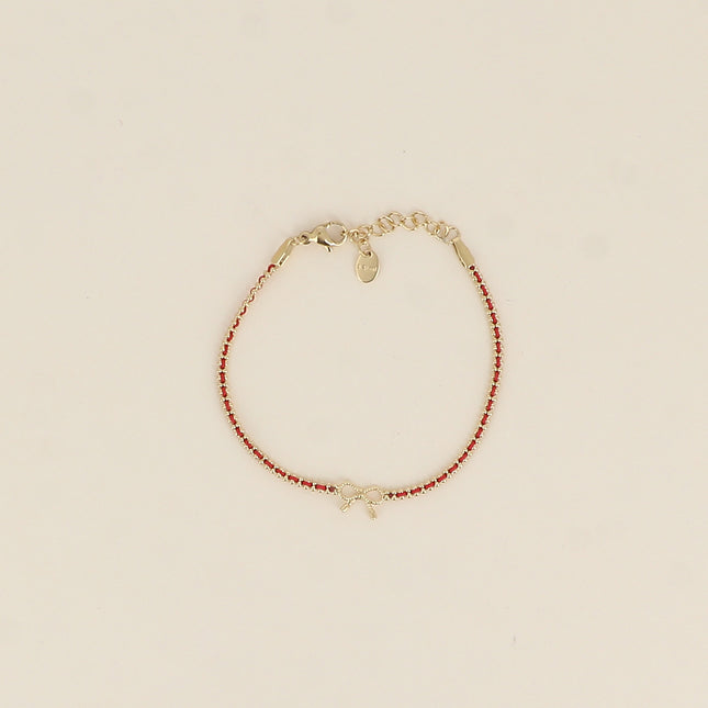Bracelet - braided cord, knot pendant