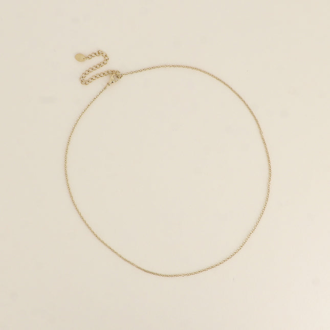 Necklace - curb chain 41+7CM