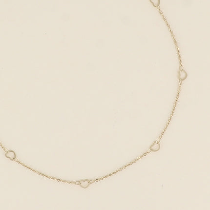 Collier - coeurs ajourés