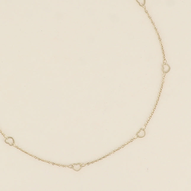 Collier - coeurs ajourés