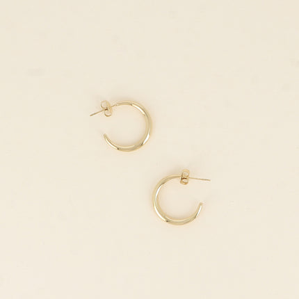 Créoles - croissant de lune 20x20mm