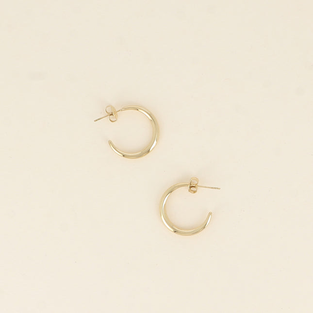 Créoles - croissant de lune 20x20mm