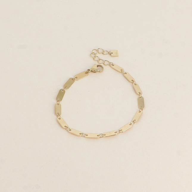 Bracelet - mailles ovales plates