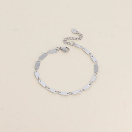 Bracelet - mailles ovales plates