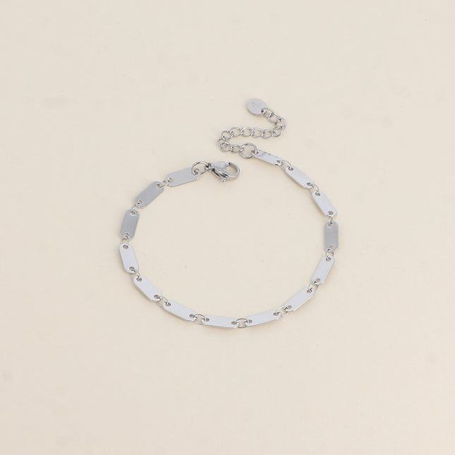 Bracelet - mailles ovales plates