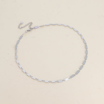 Collier - mailles ovales plates