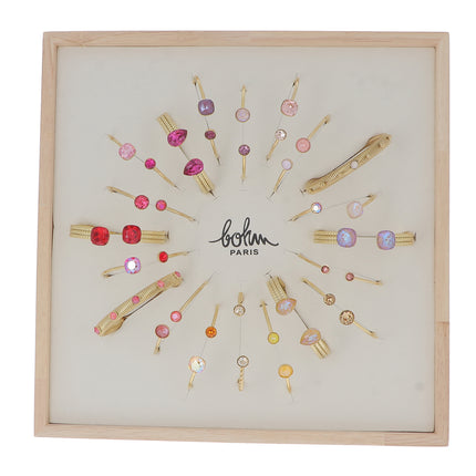 Kit de 20 joncs - doré rouge - prix moyen de 9€/pc - Présentoir offert