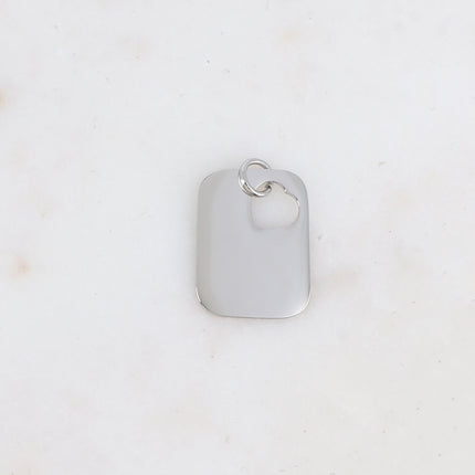 Pendentifs géométriques ajourés de façon cœur à graver