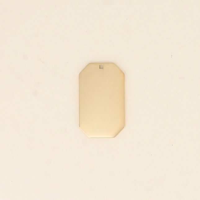 Pendentifs rectangulaires à graver (22 x 36 mm)
