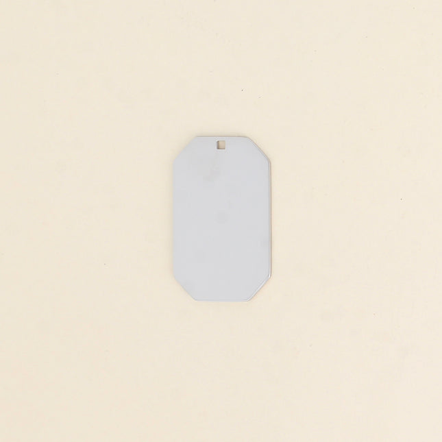 Pendentifs rectangulaires à graver (22 x 36 mm)