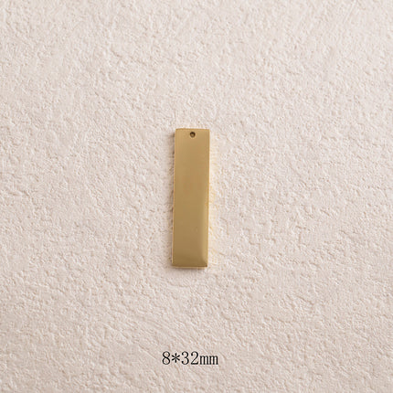 Pendentifs rectangulaires à graver (8 x 32 mm)